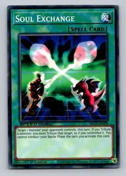 2020 Yugioh Spell Card Soul Exchange SBCB-EN098 1st Edition Common - Image 1