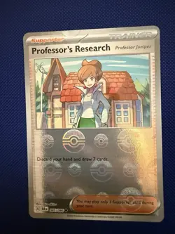 Pokemon Trainer Card Professors Research 085/086 Black Bolt Set pokeball Holo - Image 1