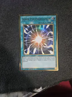 SUPER POLYMERIZATION 1st Edition Premium Gold Rare MAGO-EN047 LP Yugioh - Image 1