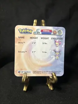 2003 Pokemon Advanced Artbox 3D Skitty Delcatty #AF21 Lenticular Card Rare - Image 2