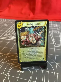 Vintage 2001 Harry Potter TCG Out Of Control 19/80 Holo Foil Card NM - Image 1