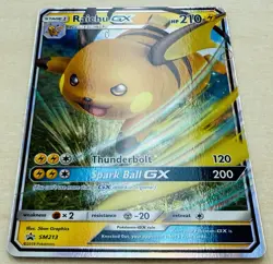 Raichu GX SM213 - Sun & Moon Black Star Promo Holo - Pokemon TCG Card [NM] - Image 2