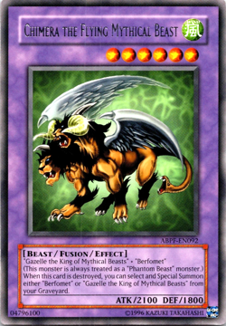 Chimera the Flying Mythical Beast - ABPF-EN092 Rare YuGiOh TCG Card - Image 1