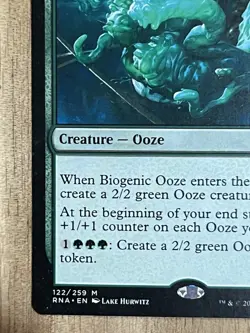 Awesome Magic The Gathering MTG Card Biogenic Ooze 122/259 LP - Image 5
