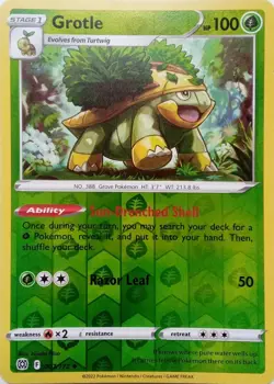 GROTLE - REVERSE HOLO - BRILLIANT STARS - POKEMON CARD TCG - 007/172 - Image 1