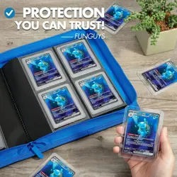 Toploader Binder, Trading Card Binder Storage,128 4 Pocket Top Loader Pokemon... - Image 5