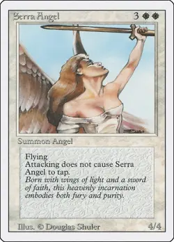 Magic the Gathering ~ MTG ~ 1x Serra Angel ~ REVISED - Image 2