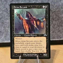 MTG Grim Servant Modern Horizons 3 Set Retro Frame #409 NM Fresh Pull No Play - Image 1