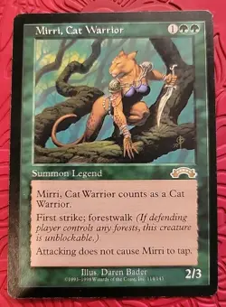 MTG Mirri, Cat Warrior x1 LP ~Exodus (Magic the Gathering)*Free Shipping* - Image 1