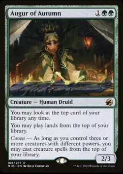 MTG Augur Of Autumn Rare 168 NM - Innistrad: Midnight Hunt - Image 1