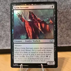 MTG Grim Servant Modern Horizons 3 Set Foil Uncommon #97 NM Fresh Pull No Play - Image 1
