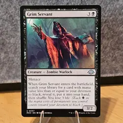 MTG Grim Servant Modern Horizons 3 Set Uncommon #97 NM Fresh Pull No Play - Image 1