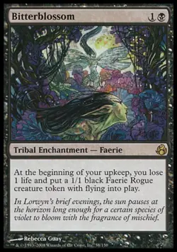 MTG English Bitterblossom NM Foil Morningtide - Image 1