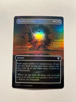 Return to Dust NM (Borderless) Commander Masters Foil MTG - Image 1