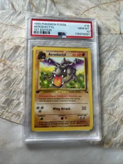 1999 Pokemon Fossil Aerodactyl 1st Edition #16 Gem Mint PSA 10 - Image 2