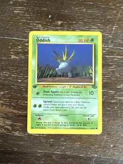 1999 Pokemon #58/64 Oddish 1st Edition Jungle LP - Image 1