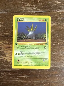 1999 Pokemon #58/64 Oddish 1st Edition Jungle LP - Image 1