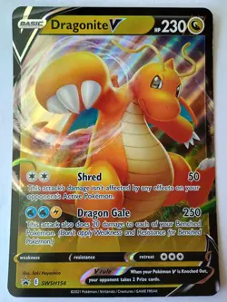 Dragonite V - SWSH154 - Black Star Promo Pokemon - JUMBO - Image 1