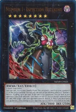 Number 1: Infection Buzzking - 1st Edition Maze of Millennia LP YuGiOh - Image 1