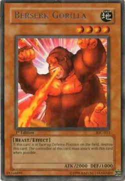 Berserk Gorilla - 1st Edition Invasion of Chaos HP YuGiOh - Image 1