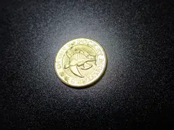 Pokemon Card Banpresto 1997 Promo Game Coin Gold Dragonite #5394 - Image 4