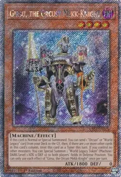 Girsu, the Orcust Mekk-Knight (Platinum Secret Rare) - 1st Editio RA03 NM YuGiOh - Image 1