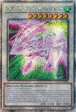 Accel Synchro Stardust Dragon (Q 25th Anniversary Tin: Dueling Mirrors NM YuGiOh - Image 1