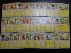 Pokemon Card Non Holo Shining Pikachu Lot Of 46 SET 023/071 025/165 etc #4552 - Image 1