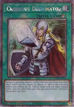 Crossout Designator (Platinum Se 25th Anniversary Rarity Collection II NM YuGiOh - Image 1
