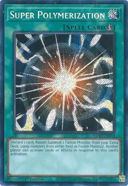 Super Polymerization (Secret Rare) - 1st Edition RA03 NM YuGiOh - Image 1