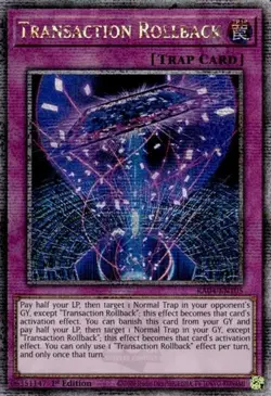 Transaction Rollback (Quarter Century Secret Quarter Century Stampede NM YuGiOh - Image 1