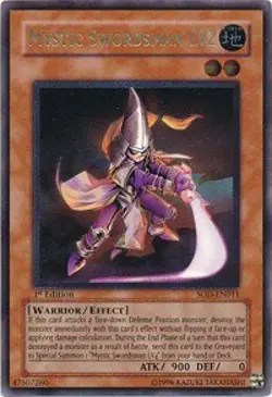 Mystic Swordsman LV2 (UTR) - Unlimited Soul of the Duelist HP YuGiOh - Image 1