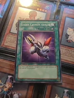 YUGIOH Laser Cannon Armor LOB-089 1st Edition Asian English - Image 1