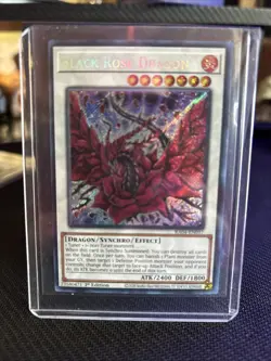 YuGiOh! Black Rose Dragon RA04-EN057 Secret Rare - Near Mint - Image 1