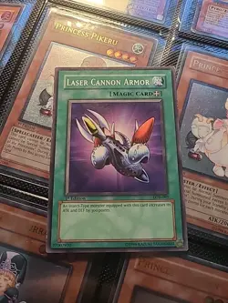 YUGIOH Laser Cannon Armor LOB-089 1st Edition - Image 1