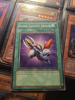 YUGIOH Laser Cannon Armor LOB-089 1st Edition - Image 1