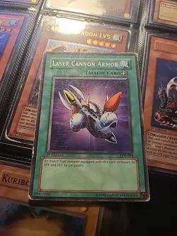 YUGIOH Laser Cannon Armor LOB-089 1st Edition - Image 1