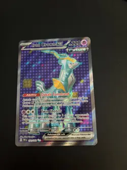Iron Crown ex 191/162 Temporal Forces Ultra Rare Full Art Pokemon Card Trading - Image 2