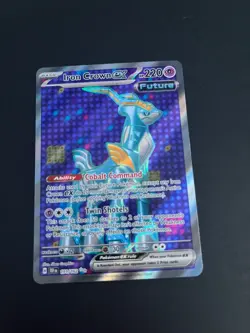 Iron Crown ex 191/162 Temporal Forces Ultra Rare Full Art Pokemon Card Trading - Image 1