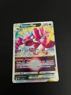 Pokemon Card Drapion VSTAR 119/196 Lost Origin Holo Rare Trading Card TCG - Image 1