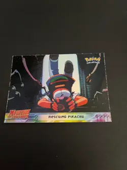 Topps Rescuing Pikachu Holo 30 Mewtwo Strikes Back Pokemon Card Trading Card - Image 1