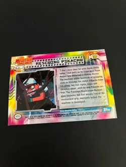Topps Rescuing Pikachu Holo 30 Mewtwo Strikes Back Pokemon Card Trading Card - Image 3