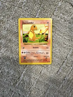 First Edition Charmander Pokemon Trading Card Base Set 50 HP - Image 1