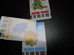 Pokemon Music Musical Note Card x3 Tyranitar Pupitar Larvitar Evolutions #3726 - Image 5