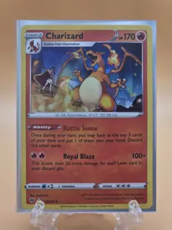 Charizard Cracked Ice Holo - 025/185 Vivid Voltage Deck MINT/NM - Pokemon Card - Image 1