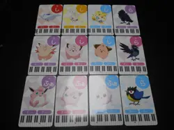 Pokemon Music Musical Note Card x12 Togepi Jigglypuff Clefairy etc #3743 - Image 1