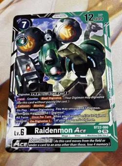 Digimon Card Game Raidenmon Ace BT22-066 Cyber Eden - Image 1
