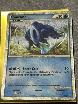 Pokemon HeartGold&SoulSilver Rare Black Star Holo Promo Card #HGSS21 Suicune - Image 2