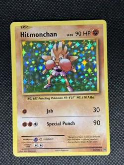 Pokemon TCG Hitmonchan XY Evolutions Holo Rare Card 62/108 Near Mint Condition - Image 1