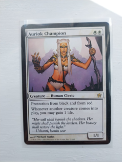 Auriok Champion Fifth Dawn White Rare NM/M MTG Magic the Gathering [Commander] - Image 1